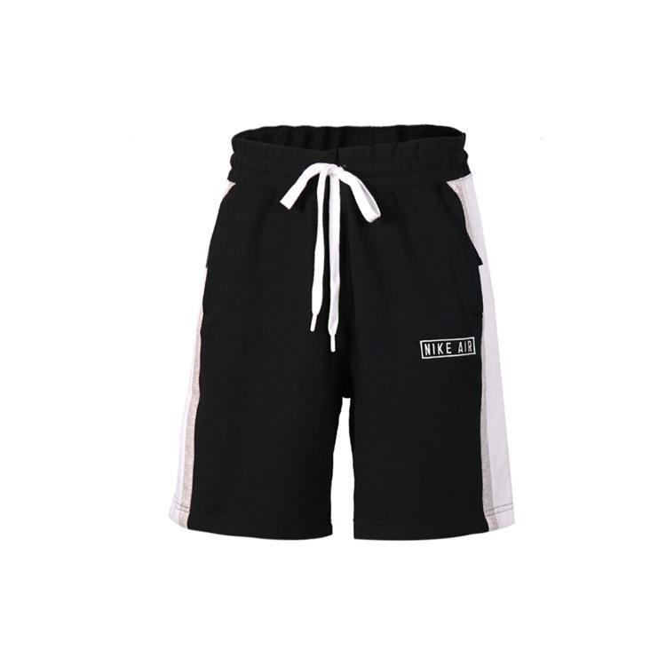 Nike Air French Terry Drawstring Zipper Pocket Casual Sports Shorts Black Men s CJ9948-010 L