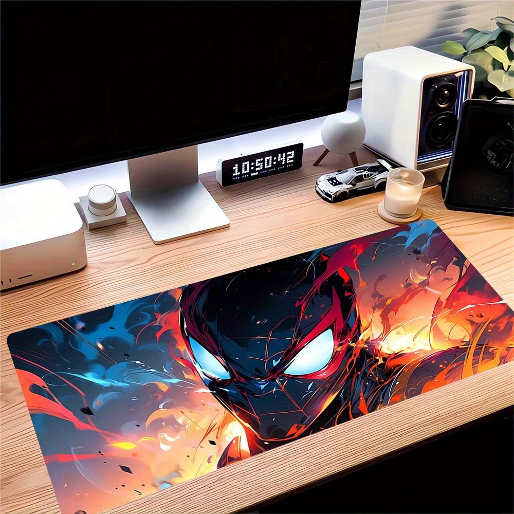 Large Multi-Size Non-Slip Rubber Base Spiderman, Heroic, Dynamic Mouse Pad, Stitched Edges Keyboard Desk Mat for School, Office, Home, Gift