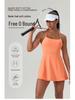 Abito da Tennis Fitness Estivo da Donna con Imbottiture sul Seno - Sensazione Nuda, Tuta-Gonna Asciugatura Rapida