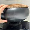 Wok Pan Multifunctional No Coating Easy Storage Long Handle Cookware Frying Pan for Hotel Household Camping Kitchen Restaurant