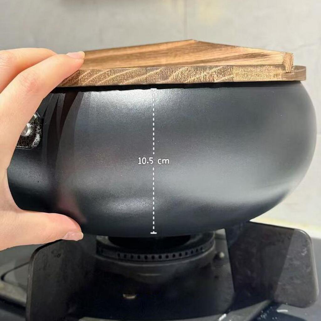 Wok Pan Multifunctional No Coating Easy Storage Long Handle Cookware Frying Pan for Hotel Household Camping Kitchen Restaurant