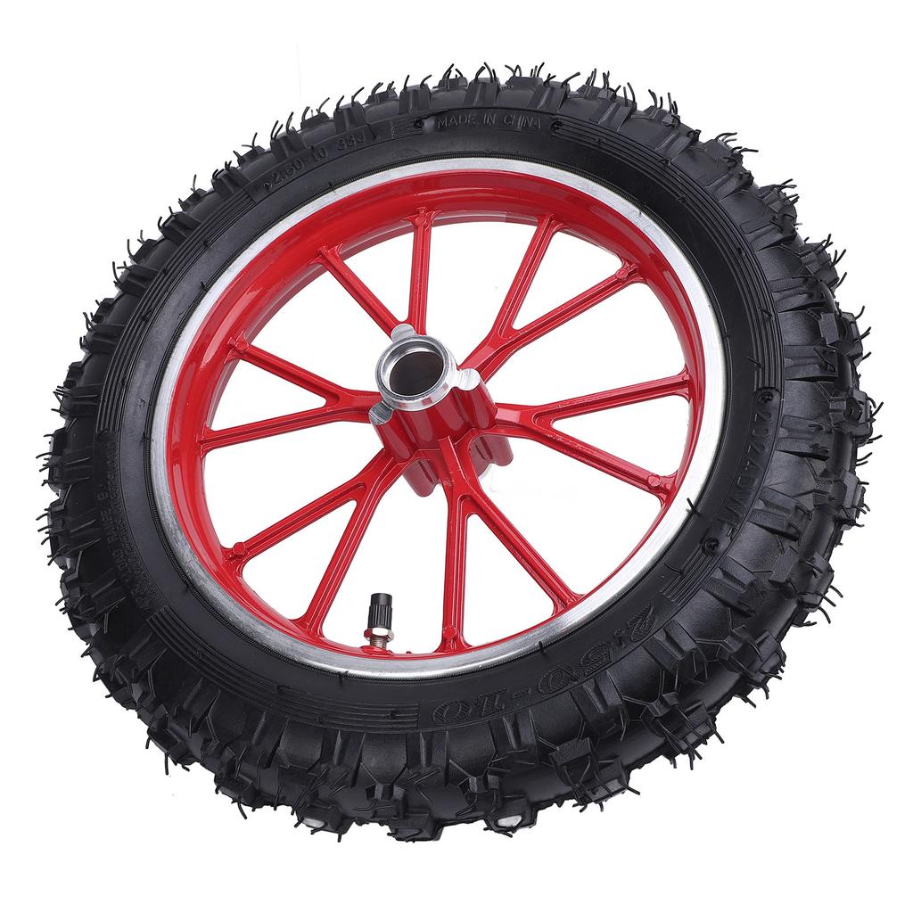 2.510 Front Wheel Tire with Inner Tube Hub Rubber Wear Resistant 10inch Wheel Hub Tire for 49cc