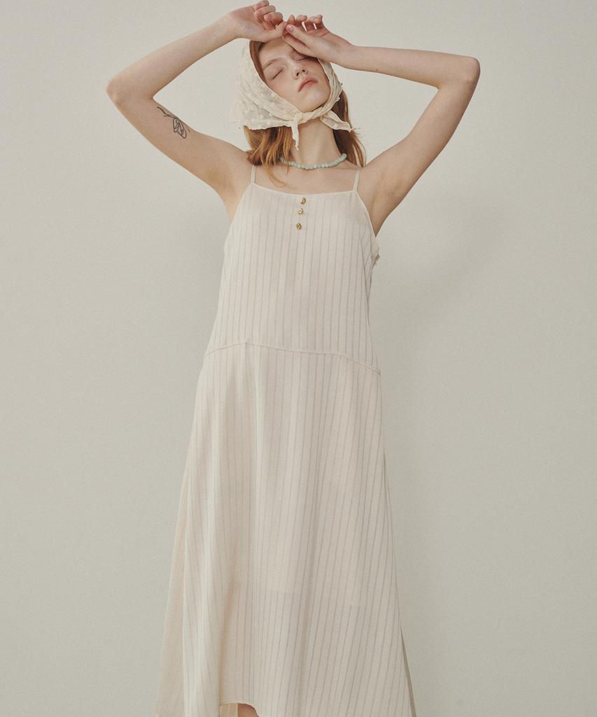 MELLY&ROSE Santa Monica Satin Dress (315301)_Beige