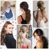 MISSQUEEN Women Fashion Long Wavy Ponytail Synthetic Fiber Natural Wavy Wrap Around Hair Extensions Daily Wear Long Wavy Hairpiece