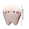 Cute Short Plush Cartoon Tooth Pillow For Kids, Soft And Comfortable On The Sofa
