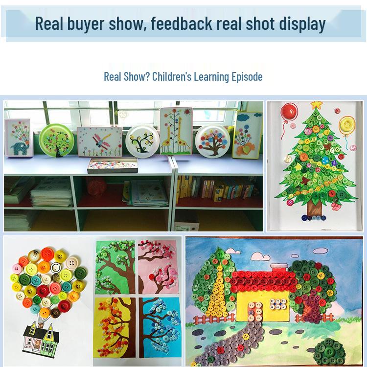 Jetzt verfügbar! Bunte runde Harzknöpfe für DIY-Bastelarbeiten und Knopfblumenprojekte.