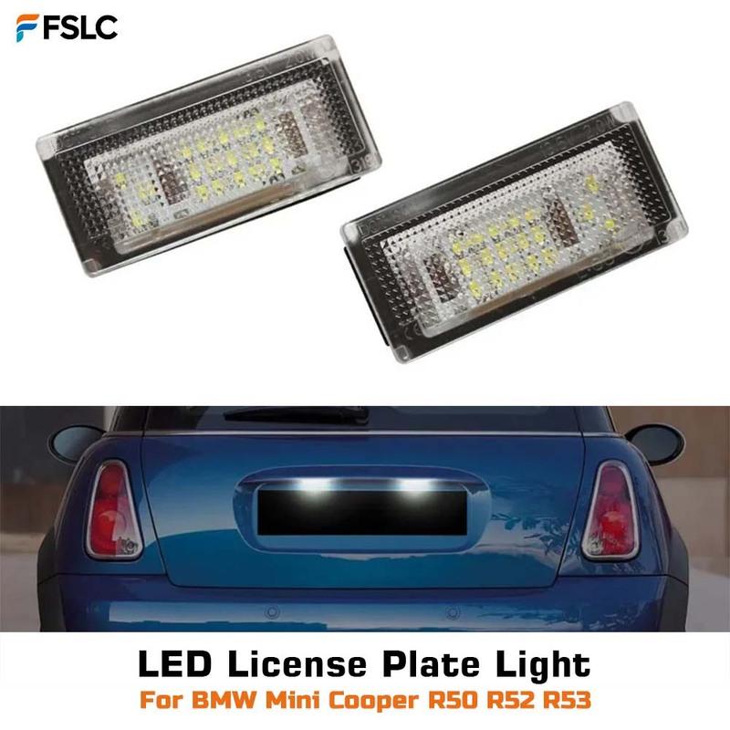 LED License Plate Lights Signal Light For BMW Mini Cooper R50 R52 R53 Canbus No Error 2-Piece Cars Accessories