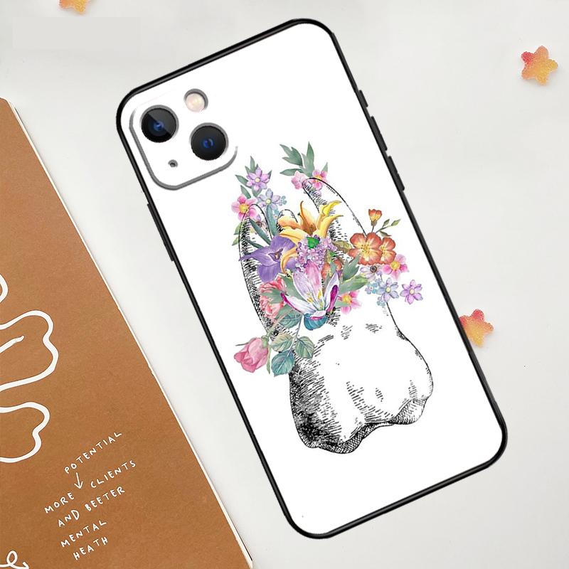 Cute Tooth Dentist Case For iPhone 17 Pro Max 17 Air 16 15 14 13 12 11 Pro Max Plus Mini 16e Funda Cover