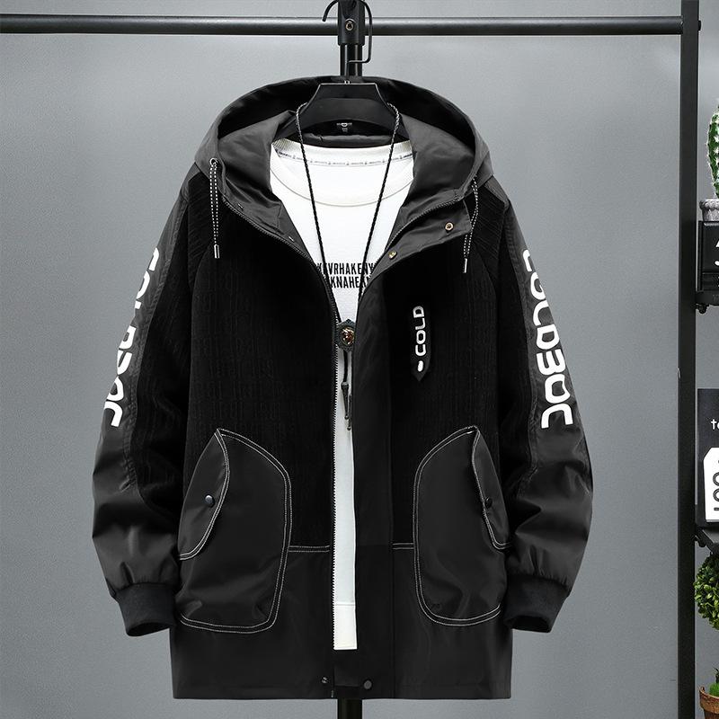 Plus Größe 12XL Cargo Jacke Männer Windschutz Jacke Frühling Herbst Patchwork Jacken Mäntel Männlichen