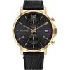 Daniel Black Dial Black Leather Men's Quartz Watch 1710417