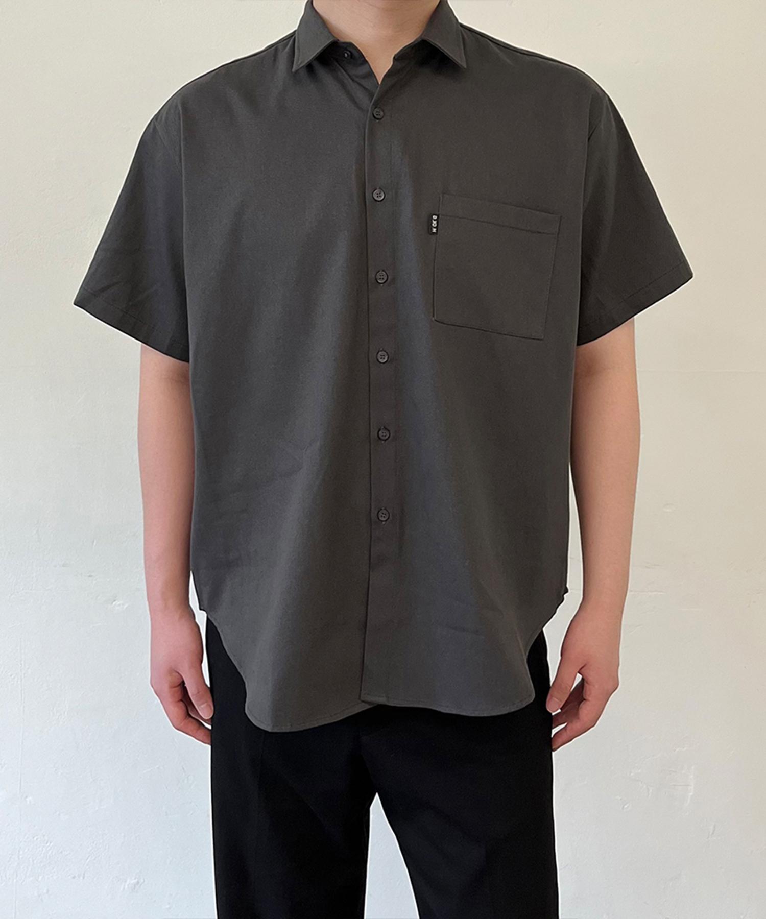 D So H Minimalist Oversized Shirt Charcoal Free