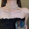 Pearl‑Tassel Collarbone‑Chain, Light‑Luxury Niche‑Design Elegant‑Aesthetic Women’s High‑Grade Necklace