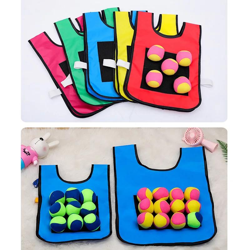 Children and Adult Outdoor Sport Toys for Kids Interaction Play Games Vest Ball Sticking Game