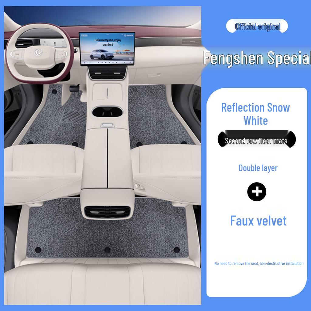 Fengshen L8 Odorless Leather Floor Mats - Fully Enclosed, Eco-Friendly Car Interior Protection