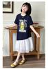 Girls' Summer Dress 2026 New Fashionable Girls' Summer Dress Children's Mesh Splicing T-shirt Skirt