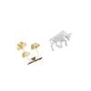 Bull Sculpture Modern Resin Bookshelf Ornament Abstract Figurine Collectible Decorative Desktop