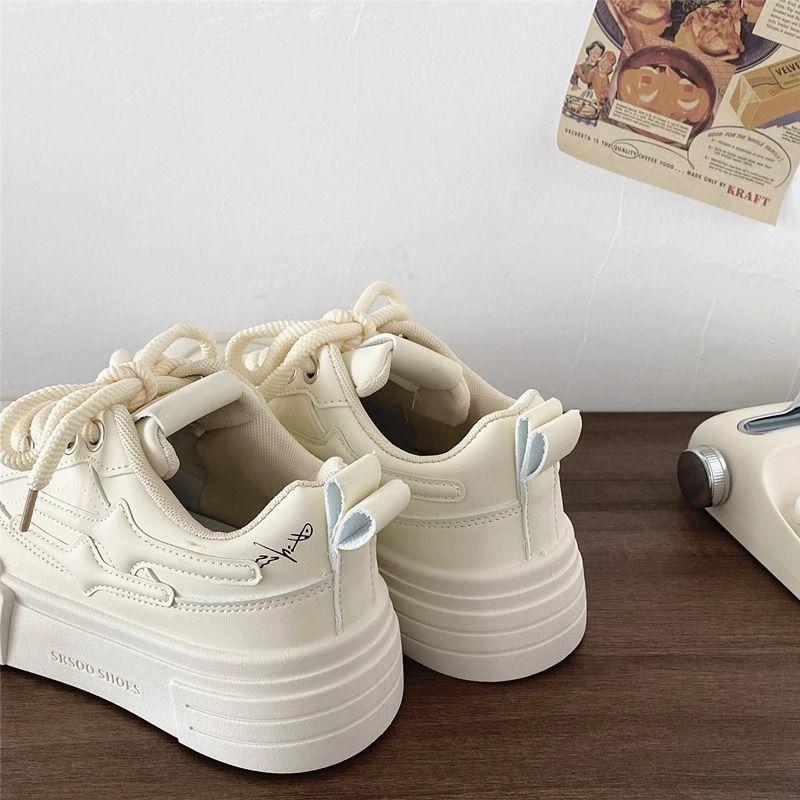 Ugly Cute Big Head Shoes for Women Ins New Sports and Leisure Versatile College Thick Sole Height Increase