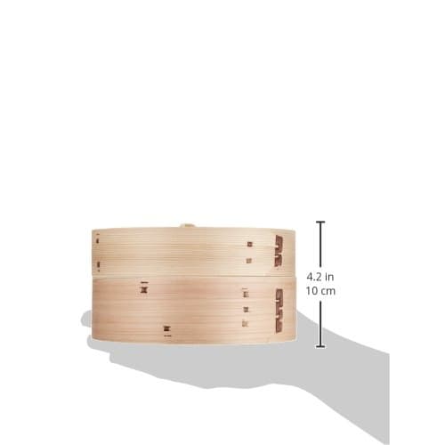 Pearl Metal Chinese Steamer, 18cm, Steamer for Vegetables, Shumai, and Xiaolongbao, Made with Natural Wood and Bamboo, Wanosato H-5713