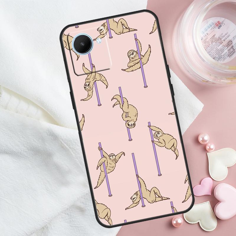 Cute Sloth Animal For Realme 14 10 11 12 13 Pro Plus GT 6 5 6T GT7 Pro C61 C55 C53 C51 C21Y C25S C75 C67 Case