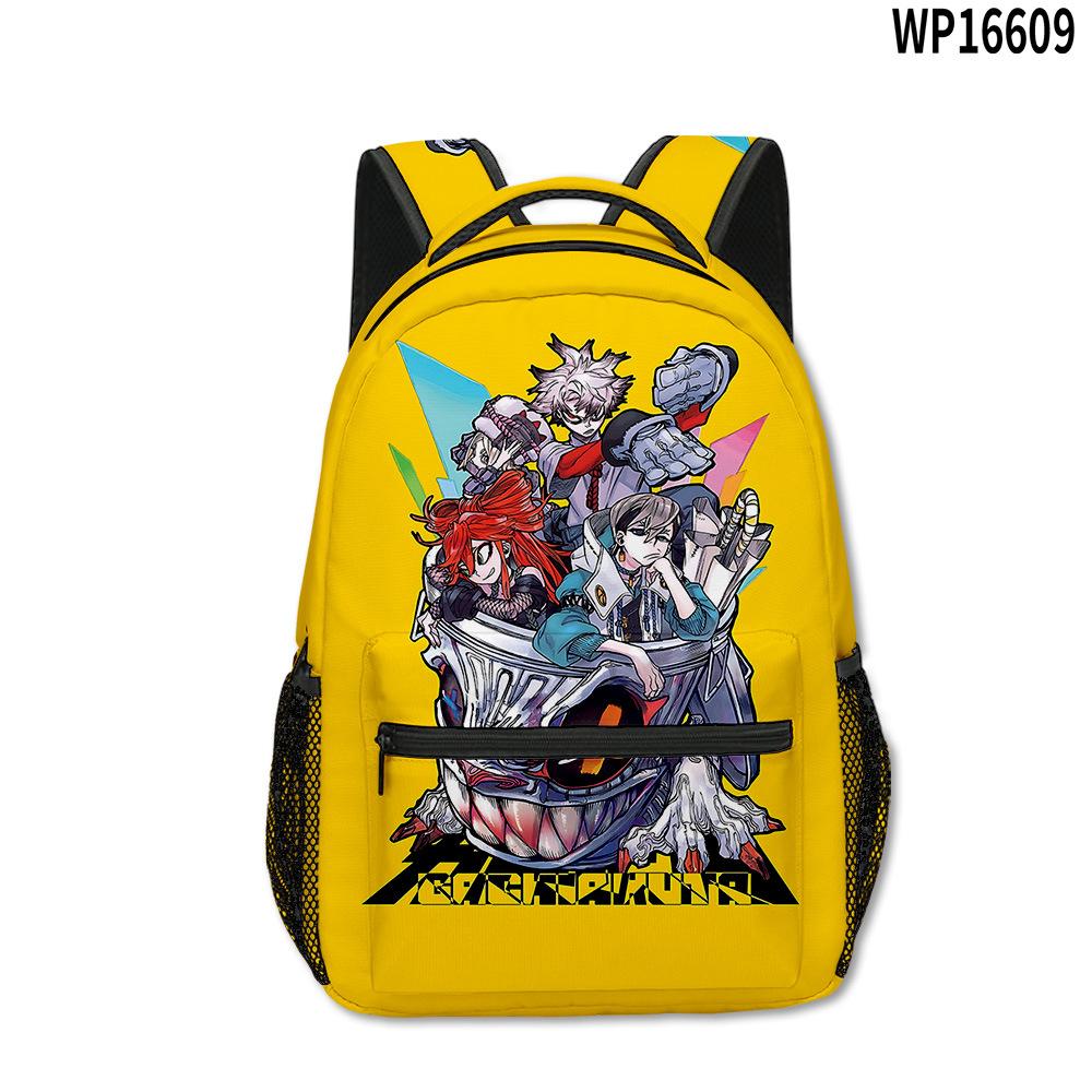 Zaini Scolastici Giovanili Novità Harajuku Kpop Unisex Gachiakuta Borse da Viaggio Stampa 3D Oxford Impermeabile Zainetti a Spalla