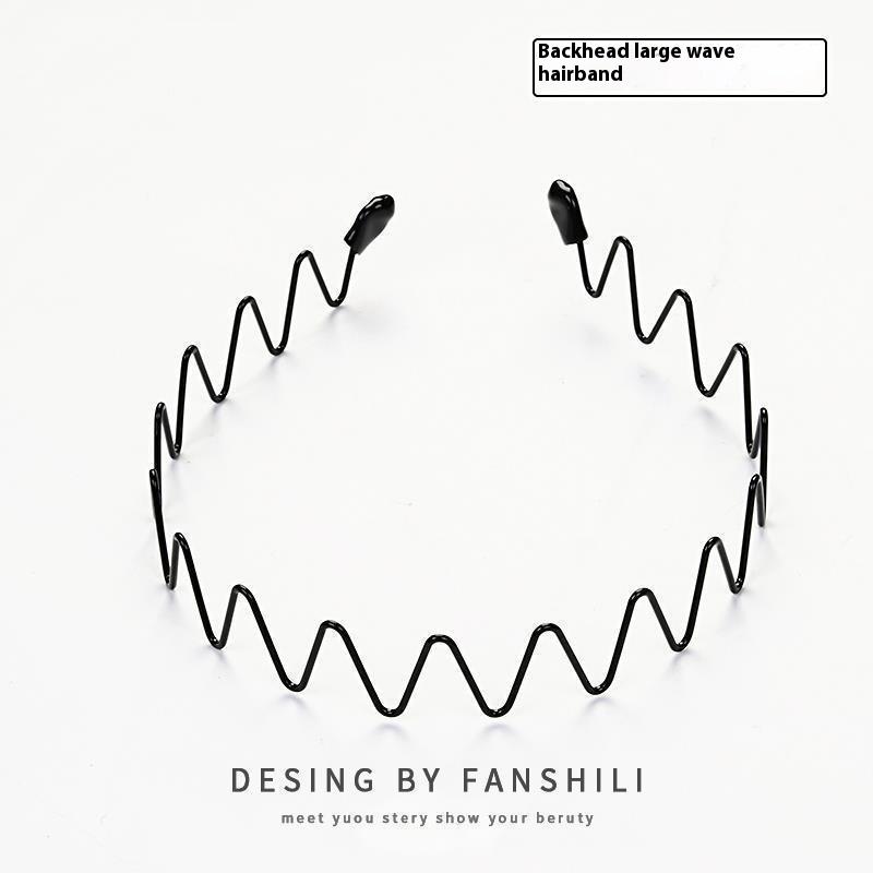 

Невидима гумка для волосся для хлопчиків та дівчаток, Хвиляста гумка для волосся, Однотонна пов язка на голову, Спортивна пов язка для вмивання обличчя, Популярна шпилька