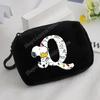 Snoopy Coin Purse Kawaii Cartoon Mini Wallet Man Woman Zipper Purse Fashion Anime Black Money Card Storage Bags Birthday Gift