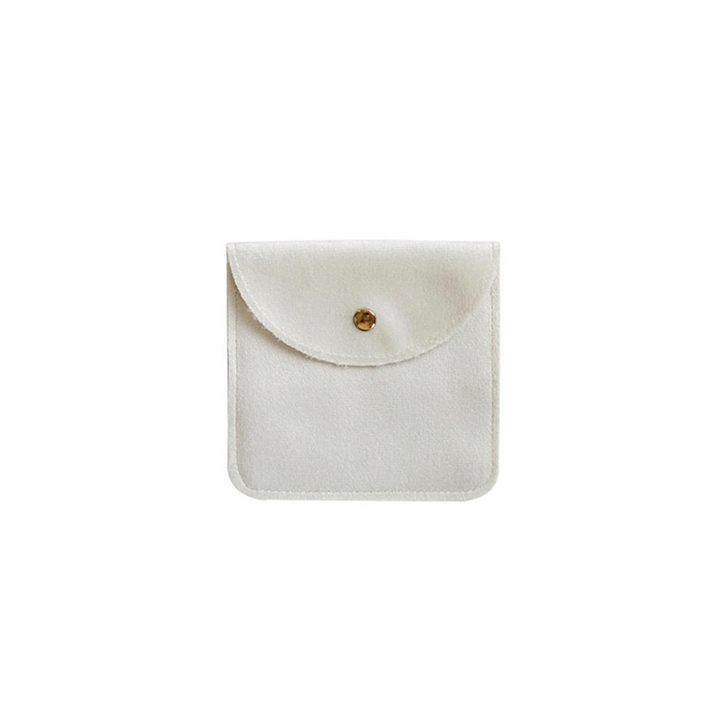 1pc Jewelery Pouch Packaging Bag Soft Velvet Gift Bracelet Necklace Earrings Rings Storage Button Velvet Bag Jewelry Organizer