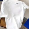 European Size Plus Size Men's T-Shirt  Cotton, Minimalist Fashion, ECG Line Print On Chest, Comfortable Casual Short-Sleeved T-Shirt for Summer