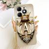 For ITEL A6610L Cover For ITEL A90 4G Case Silicone Luxury Crown A-Z Letters 2D Flat Pattern Soft Phone Case For ITEL A 90 4G