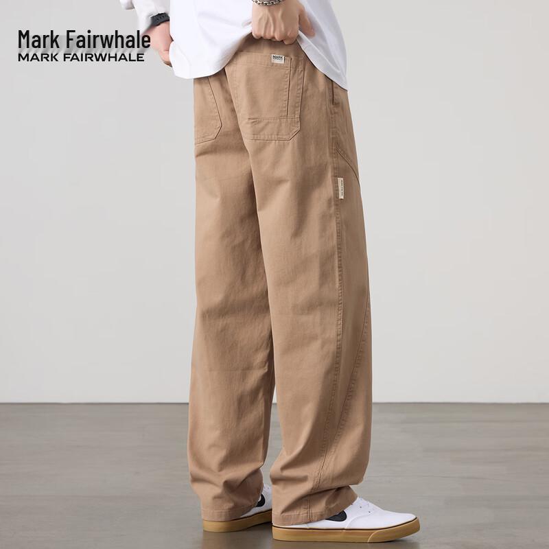 Mark Fairwhale Men's Loose Straight-Leg Cotton Workwear Jeans
