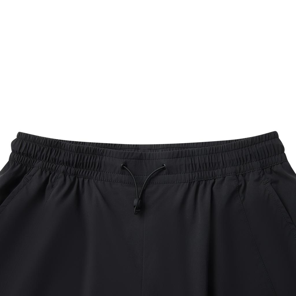 Li Ning Simple Solid Color Versatile Comfortable Knitted Sports Pants Women Bottoms Black AYKV154-1