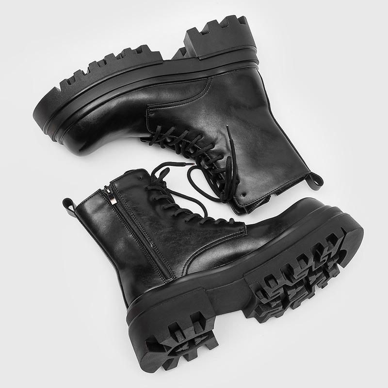 Thick-Soled Heightening Men`S Boots Martin Boots