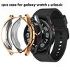 2 Stück Hüllen für Samsung Galaxy Watch 6 Classic 47 mm 43 mm Hülle Galaxy Watch 6 5 44 mm 40 mm 5 Pro 45 mm weiche TPU-Schutzhülle