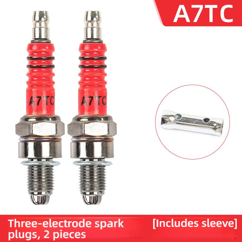 1/2 PZ 10/12 mm Diametro Filetto Candela Racing D8TC A7TC Candela Moto ad Alte Prestazioni a 3 Elettrodi per Honda Yamaha