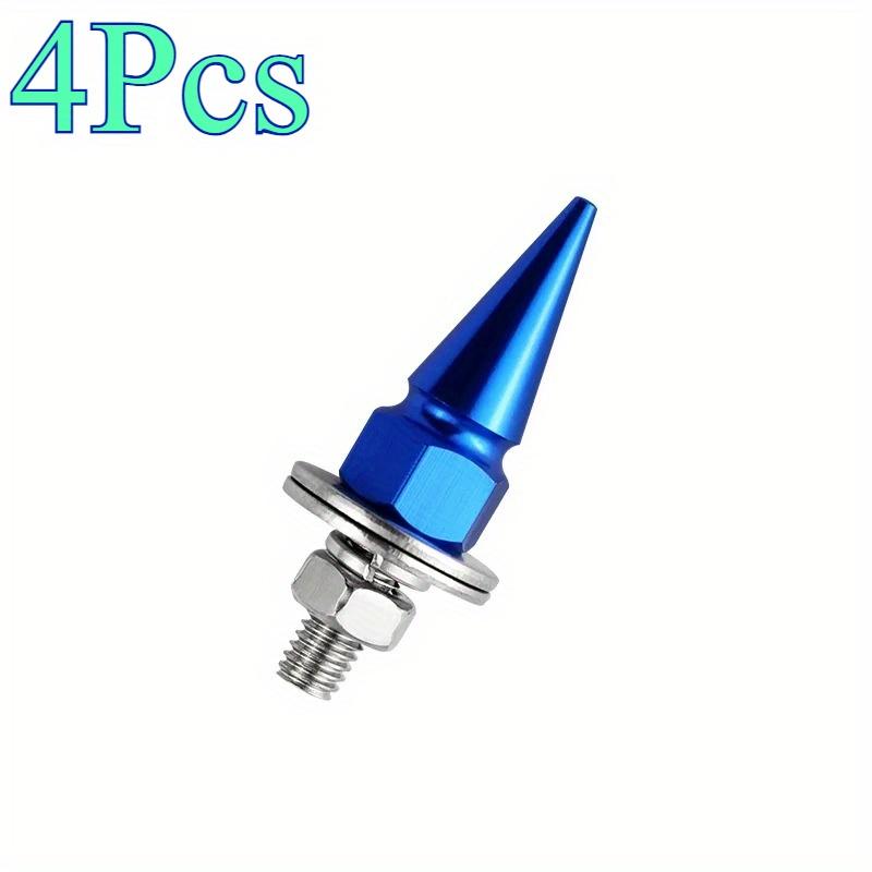 4Pcs M6 Threaded Tips Screw Car Modified Fasteners Fender Washer Bumper Engine Screws License Plate Aluminium Alloy Bolts