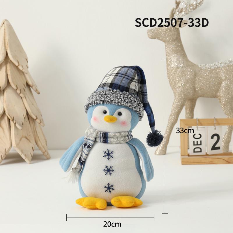 Mittelmeer Blau & Weiß Weihnachtsmütze Figuren Ornamente und Puppen