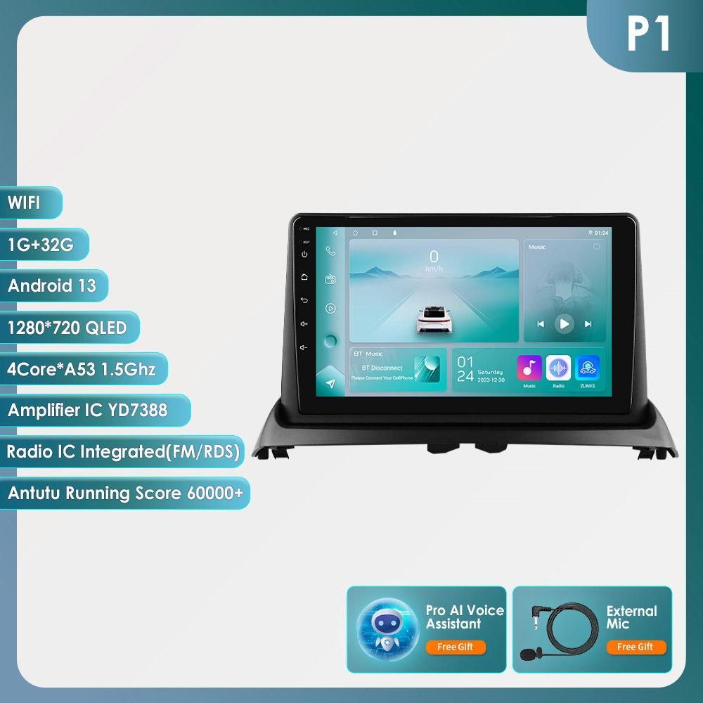 OSSURET Car Intelligent Systems Carplay Android Car Radio for Renault Clio 2 2000-2012 Multimedia Video Player WIFI Intelligent Screen Autoradio RDS