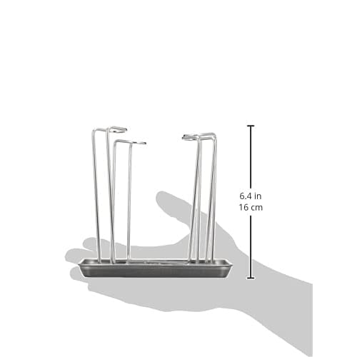 Wahei Freiz Glass Stand, Holds 4 Glasses, Folds Down for Compact Storage When Not In Use, SUI Gut SUI-6084