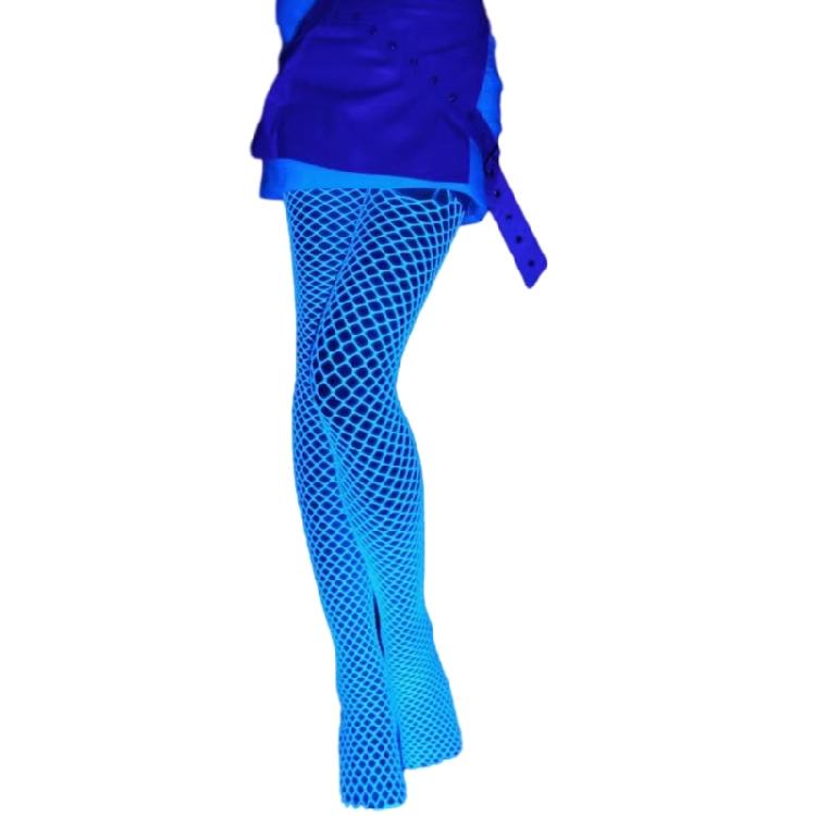 Women Sexy Fishnet Tights High Waist Fishnet Leggings Stockings Glow in the Dark