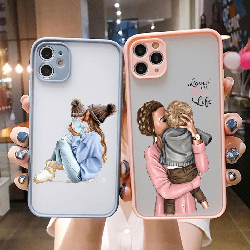 Super Mom Dad Gril Boy Child Phone Case For iPhone 17 16 15 14 13 12 11 Pro Max Mini 7 8 Plus SE Shockproof Matte Cover Fundas