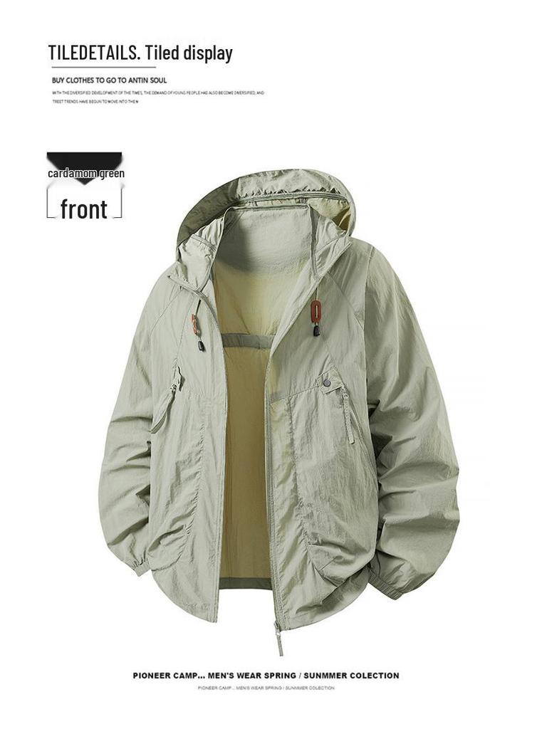 2025 Summer Breathable Ice Silk Skin Coat for Men & Women - Outdoor Fishing Sunscreen Windbreaker