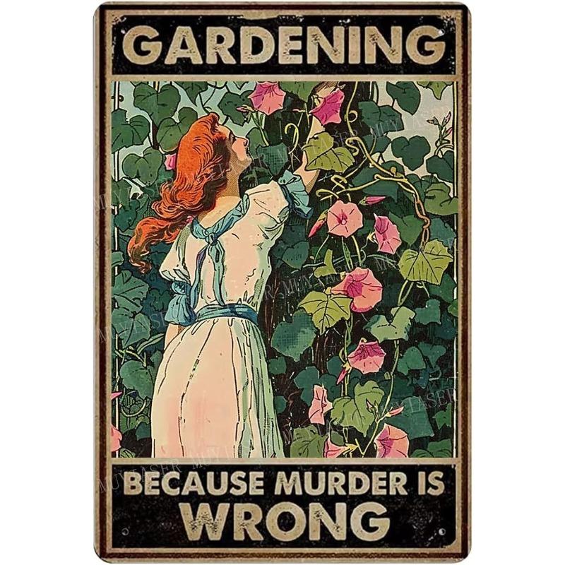 Vintage Cat Metal Plate, Rectangular Iron Wall Art Bar Decor