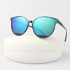 Cat Eye Vintage Sunglasses Woman Brand Designer Round Sun Glasses Female Fashion Jelly color Gradient Mirror Oculos De Sol