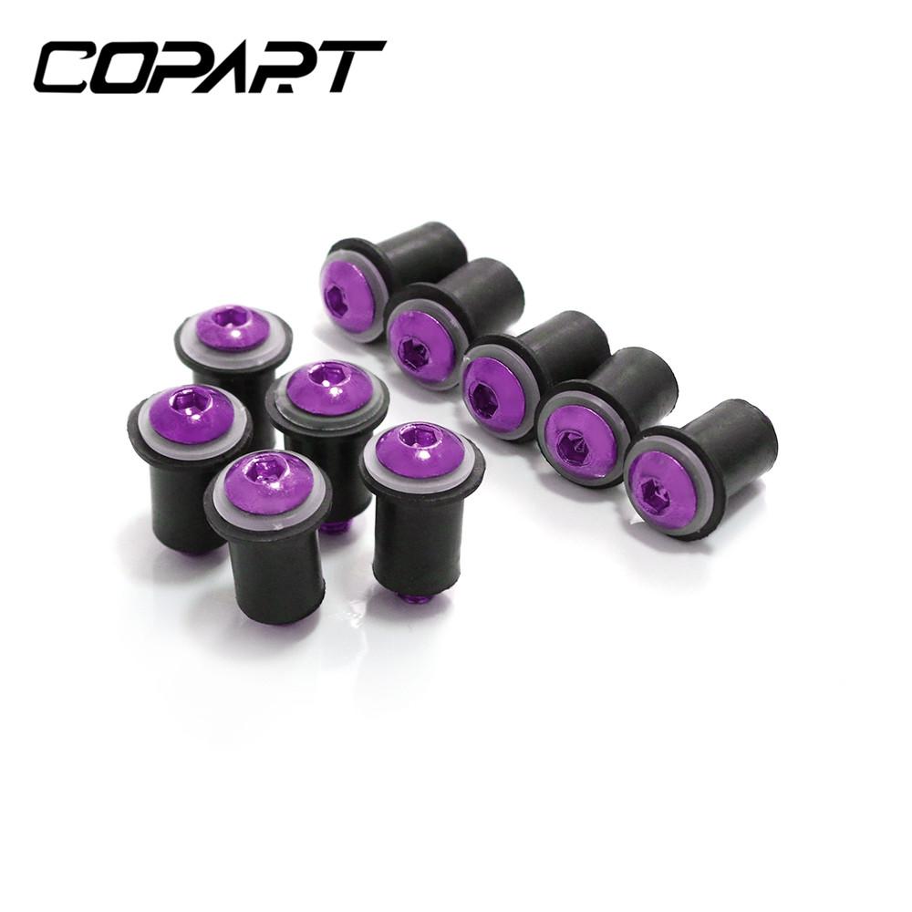 10Pcs M5X15mm Windshield Windscreen Bolts Fairing Screw Nut Fastener For Suzuki GSXR GSX-R600 750 1000 HONDA BMW KAWASAKI SUZUKI