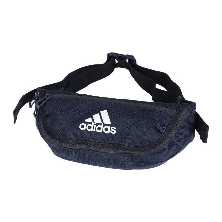 

Adidas Sports Leisure Logo Zipper Adjustable Shoulder Strap Polyester Single Shoulder Crossbody Gym Travel Waist Bag Unisex Bags Navy-Blue H64744 Marine Blue