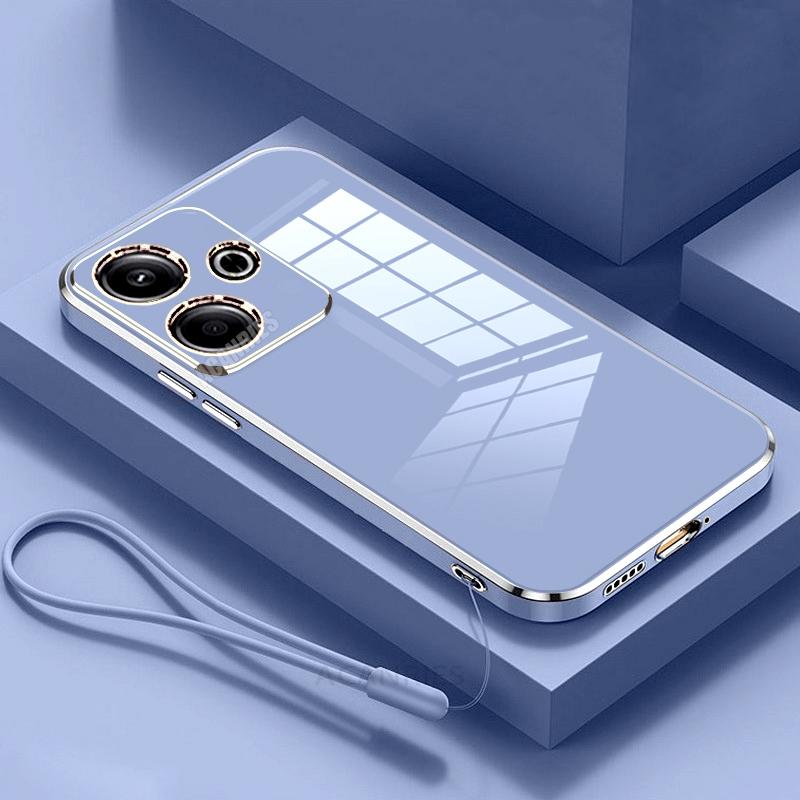 

Redmi13 Luxury Plating Silicone Case On For Xiaomi Redmi 13 13c 4g 12 12c Soft Cover Poco M6 Plus 5g X6 F6 F5 Pocof6 C55 Poco F5
