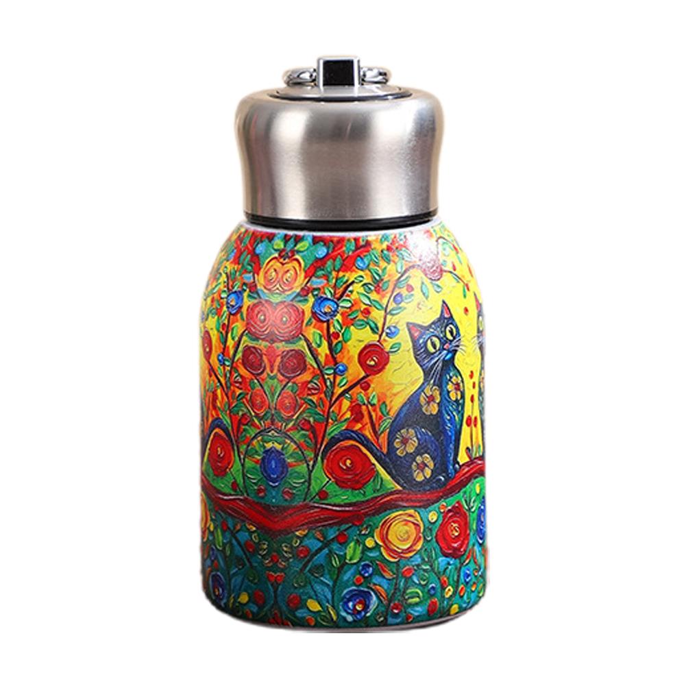 New 300ML Mini Insulated Water Bottle Coffee Vacuum Flasks Stainless Steel Portable Travel Camping Water Bottle With Lid Cups