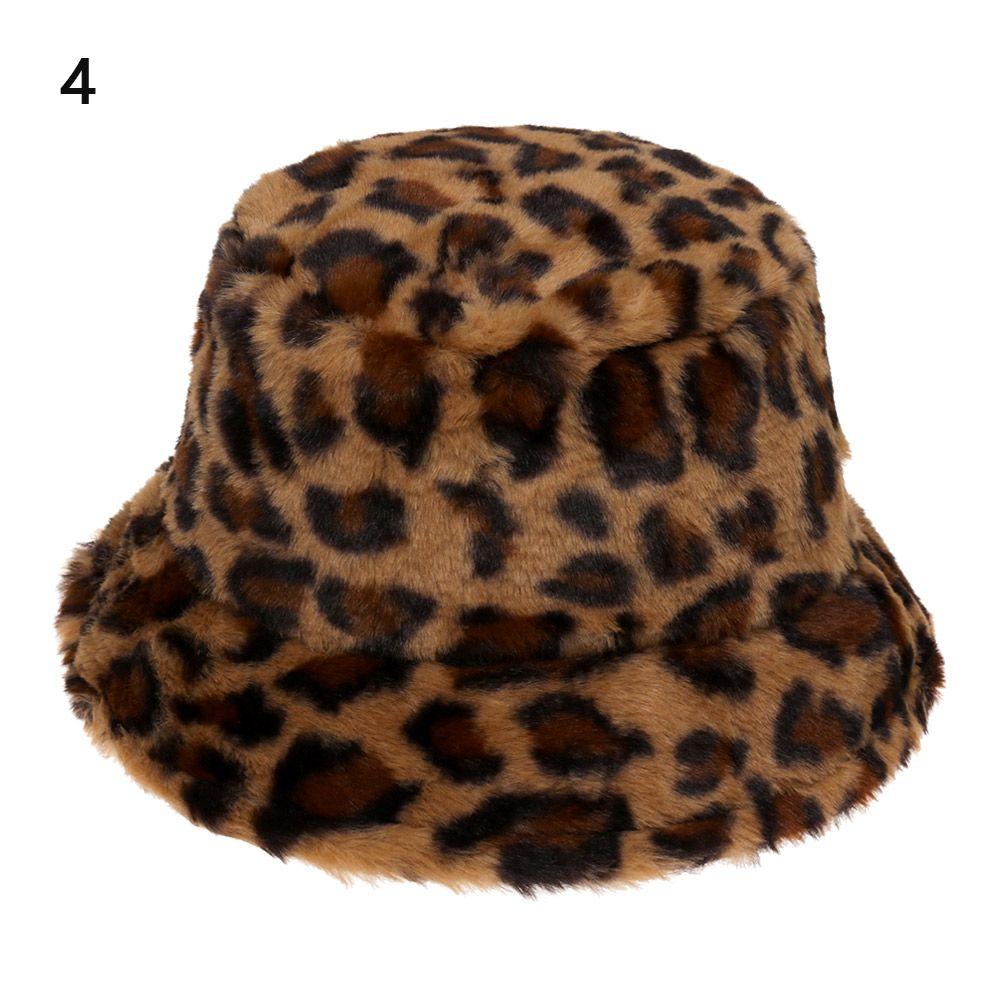 

Зима Новая Мода Разноцветная Радужная Повседневная Корова Искусственный Мех Шапка-Колокольчик Шапки-Ведро 4