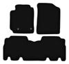 Tapetes de chão veludo preto BÁSICOS para: Minivan Toyota Yaris Verso (1999-2005)