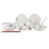 Traditional Chinese Flower Charm Ceramic Dinnerware Set